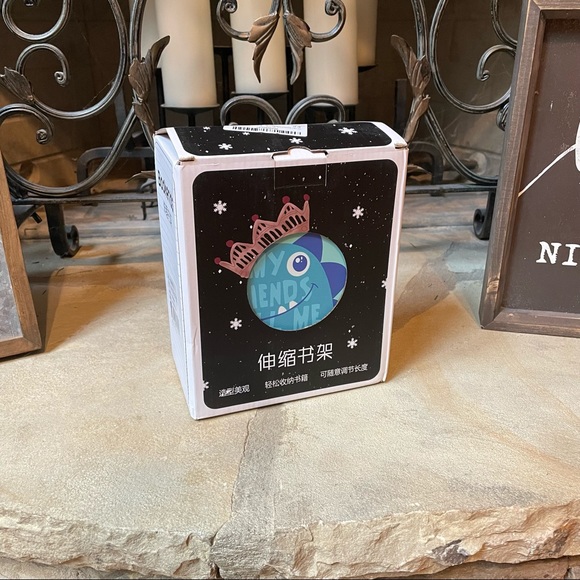 Dinosaur Blue Adjustable Bookends Desktop Bookshelf - Picture 16 of 16